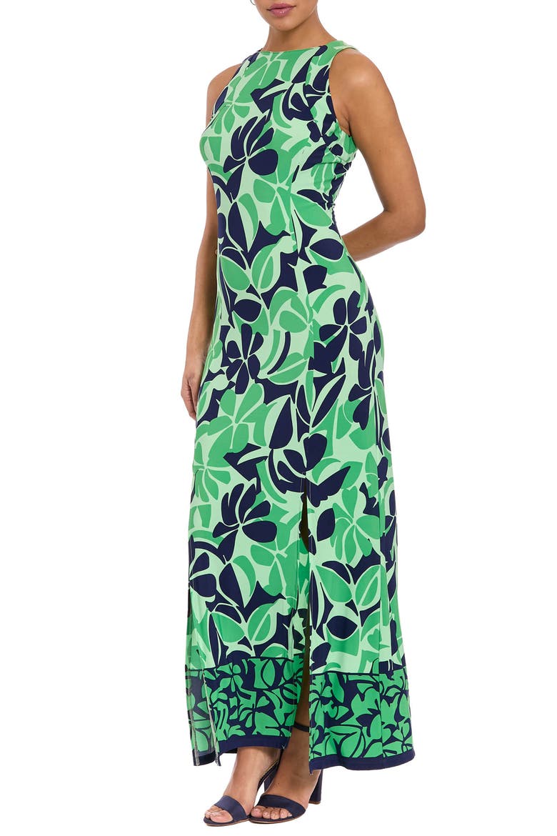Carwash Sleeveless Sheath Maxi Dress, Alternate, color, LIGHT GREEN/ GREEN