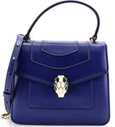 Pre-Owned Bvlgari Serpenti Forever Top Handle Bag Leather Small