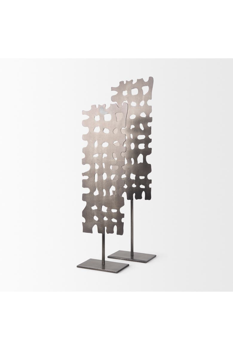 Shaw II Large Rectangular Decorative Object, Alternate, color, Grey