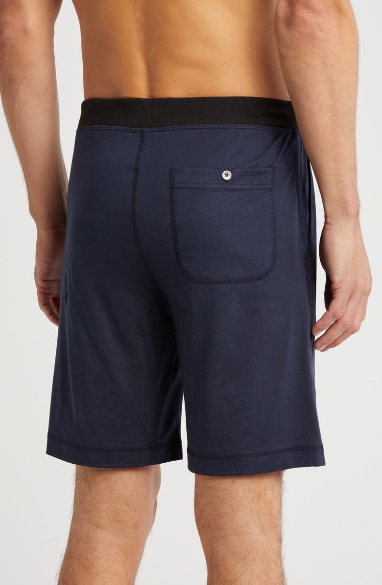Daniel Buchler Peruvian Pima Cotton Lounge Shorts, Alternate, color, Midnight