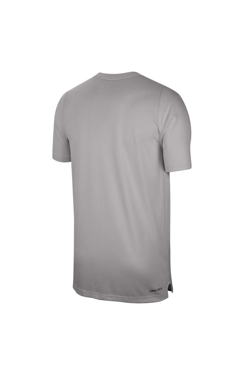 Nike Men's Nike  Heather Gray Penn State Nittany Lions Sideline Coaches Performance Top, Alternate, color, 