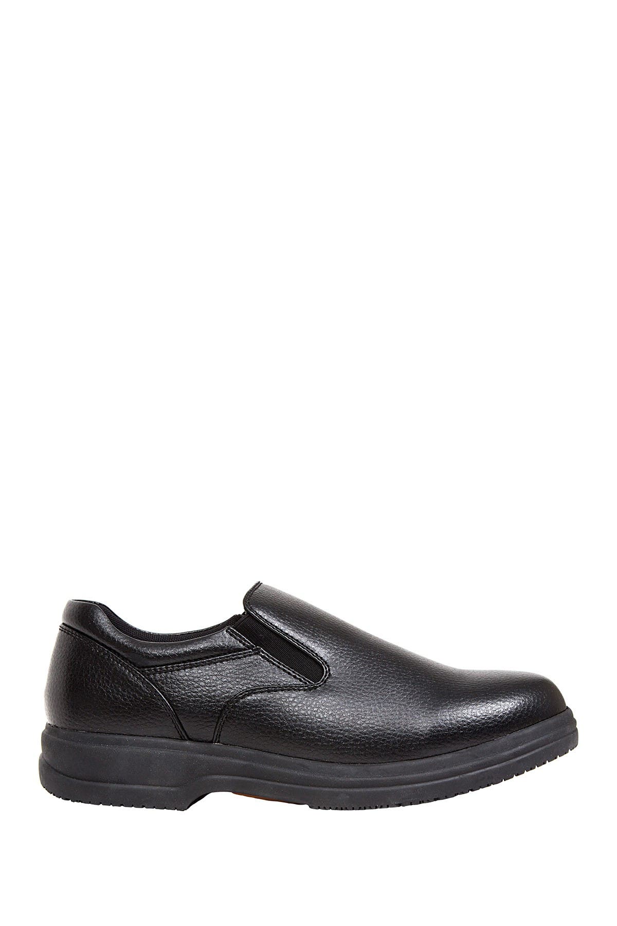 Deer Stags Manager Faux Leather Slip-On - Wide Width Available, Alternate, color, Black