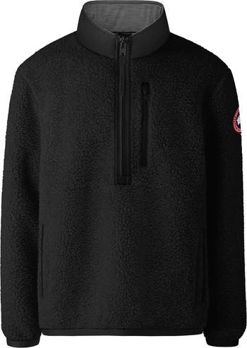 白ロゴ！【 】暖かフリース RENFREW FLEECE PULLOVER Canada Goose Renfrew Wool Blend Fleece Half Zip Pullover