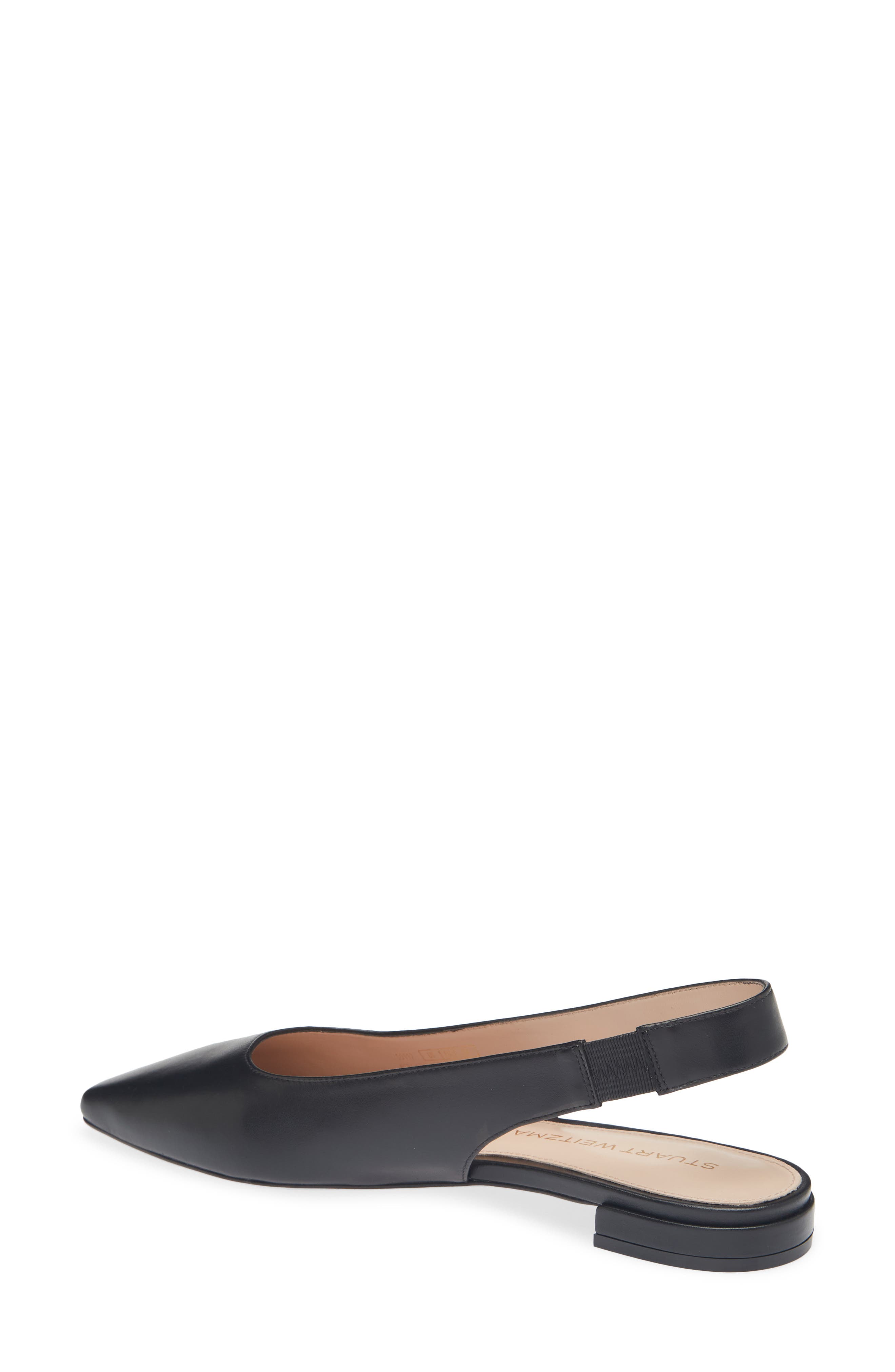 Stuart Weitzman Stassi Slingback Flat, Alternate, color, Black