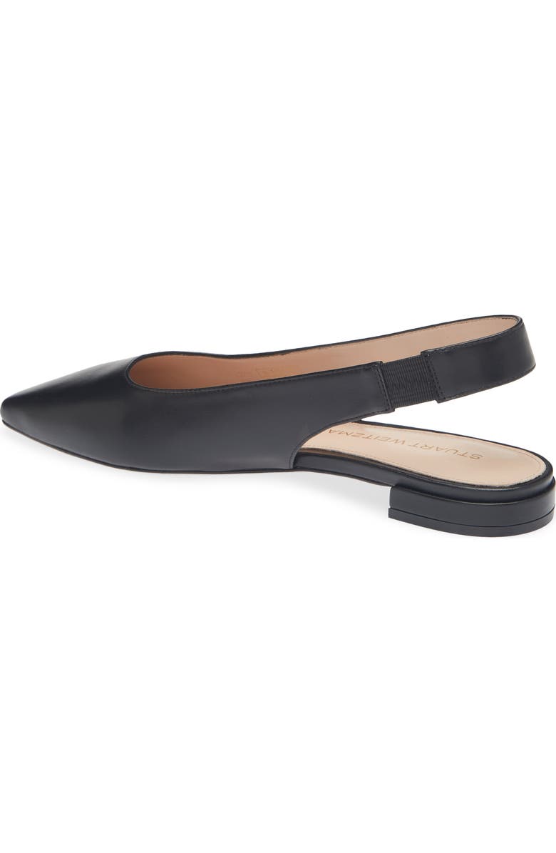 Stuart Weitzman Stassi Slingback Flat, Alternate, color, Black