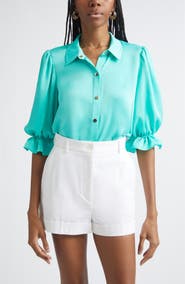 Ramy Brook Dina Matte Satin Bodysuit