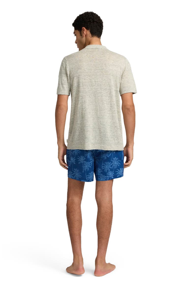 Linen Sweater Polo, Alternate, color, LIGHT GREY MELG