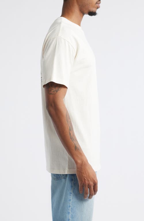The Forecast Agency Long Days Cotton Graphic T-shirt In Washed Cream
