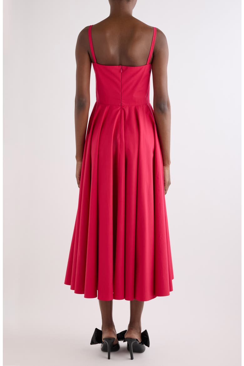 Sliced Cotton Poplin Dress, Alternate, color, LIPSTICK PINK