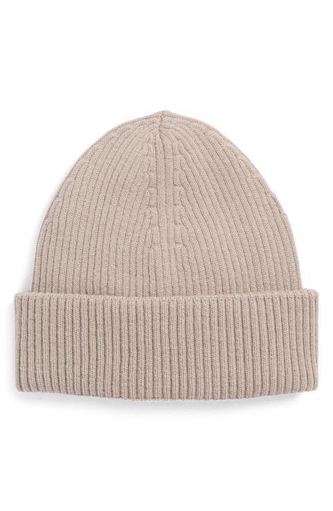Merino Wool Rib Beanie