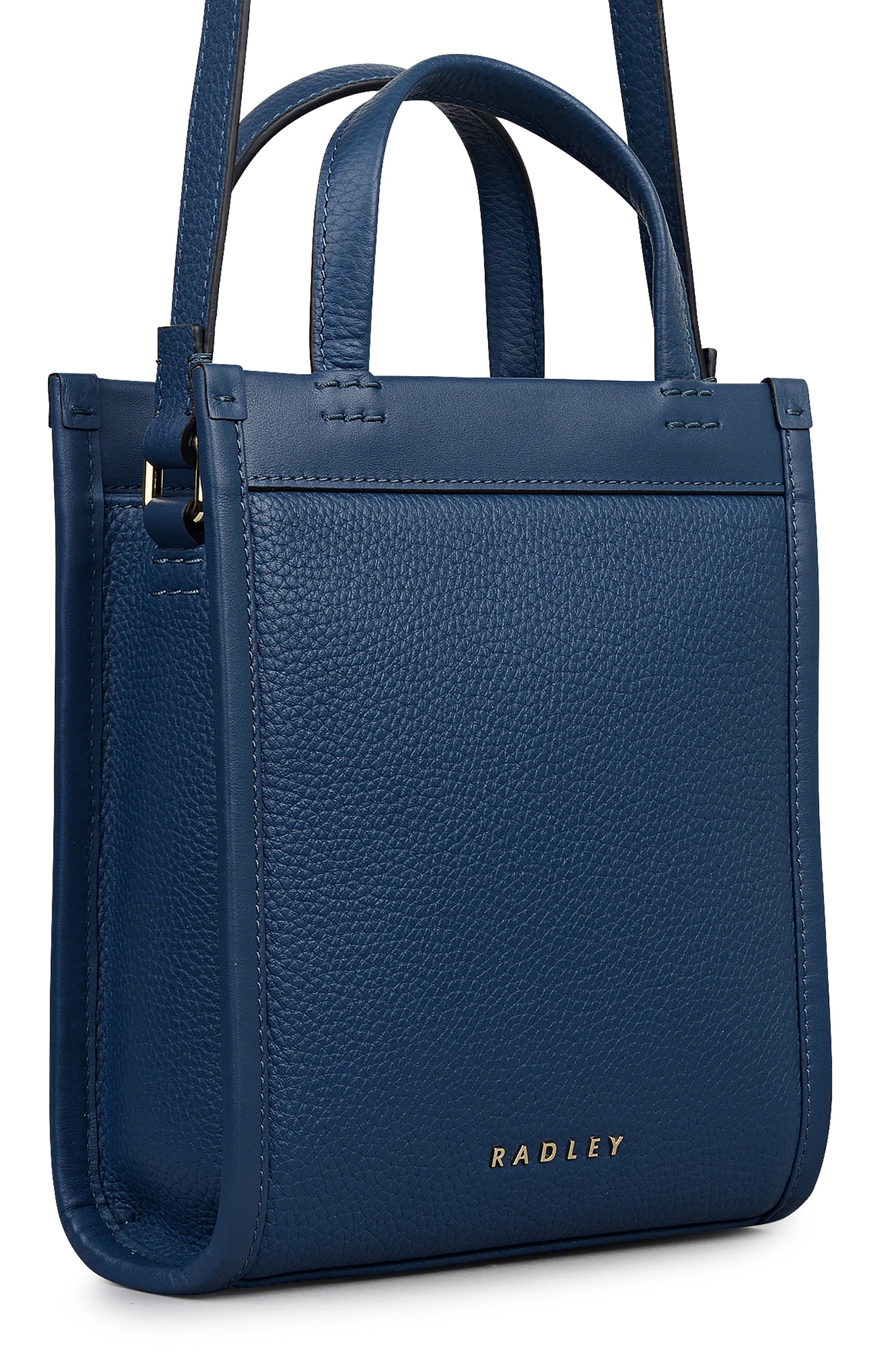 Alba Place Mini Leather Zip Top Crossbody Bag, Alternate, color, UTILITY