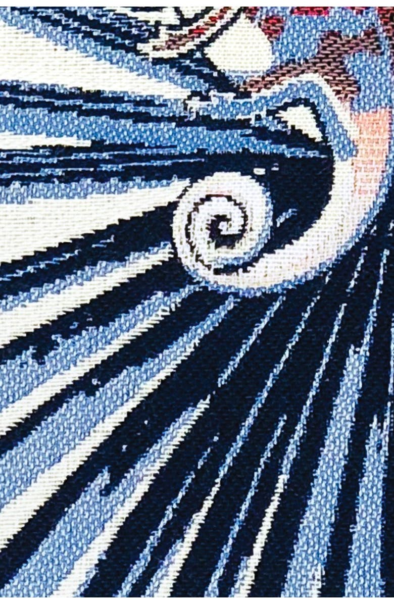 Elaine Smith Chameleon Jacquard Indoor & Outdoor Woven Accent Pillow, Alternate, color, Capri