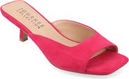 Journee Collection Larna Kitten Heel Mule - Wide Width