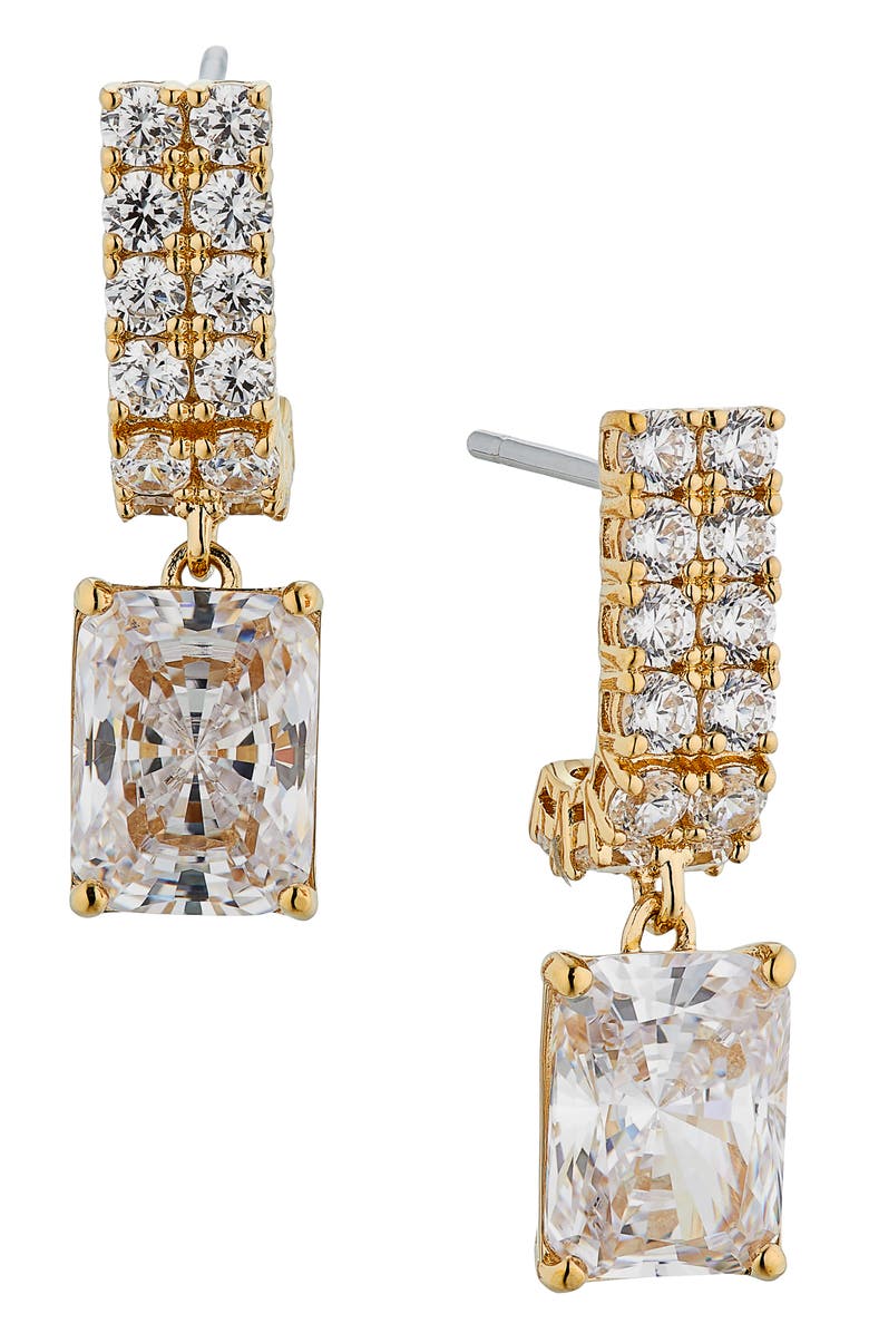 Nadri Isle Cubic Zirconia Drop Earrings, Main, color, 