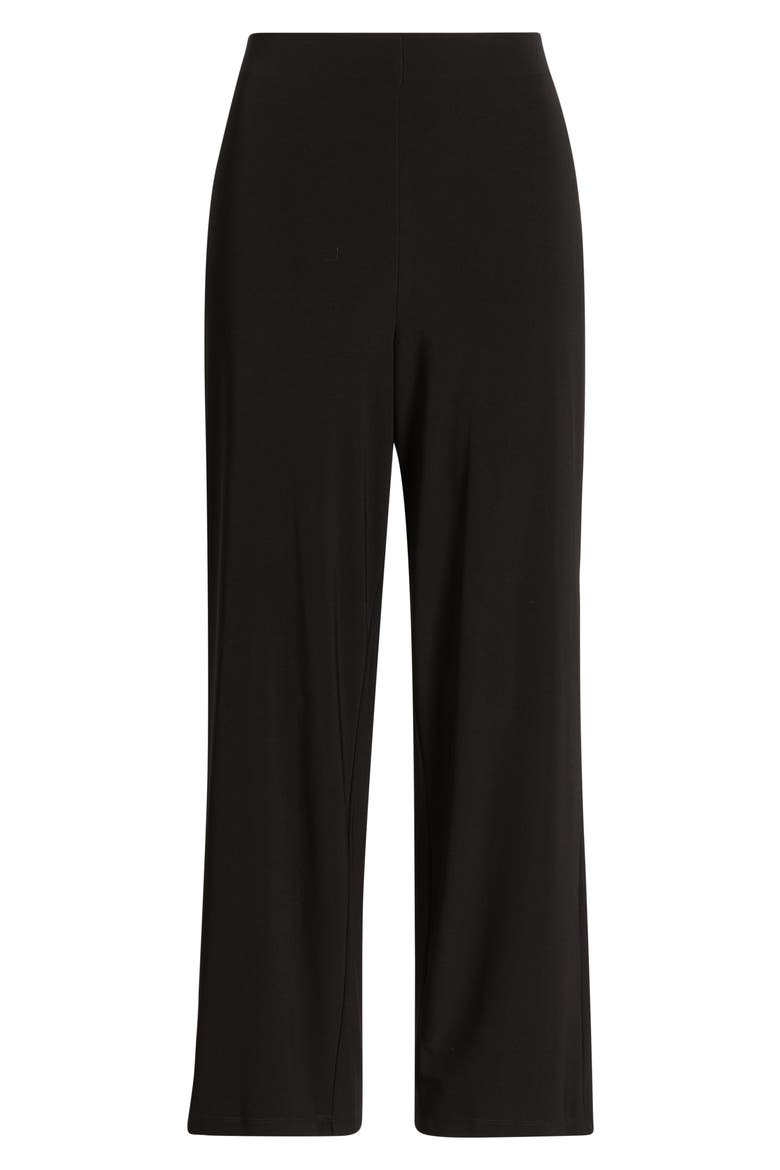 Knit Wide Leg Pants, Alternate, color, ANNE BLACK