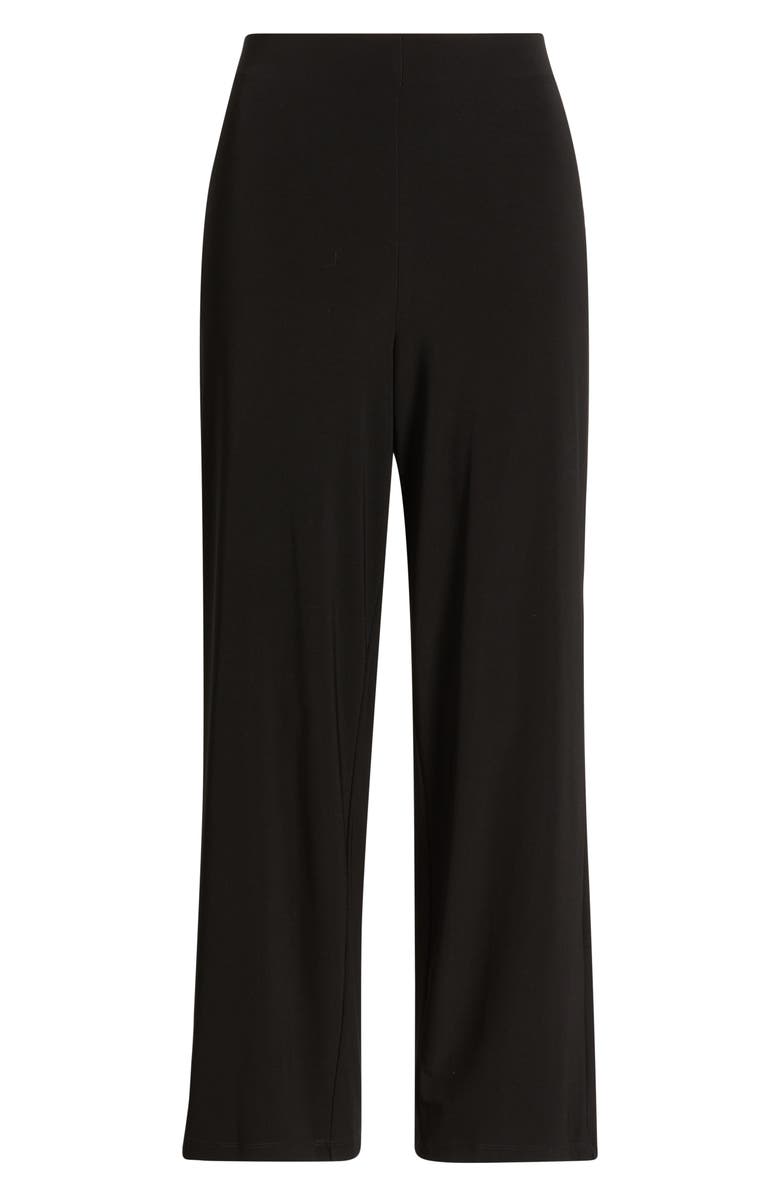AK ANNE KLEIN Knit Wide Leg Pants, Main, color, Anne Black