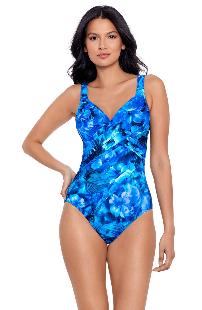 Miraclesuit<sup>®</sup> Sous Marine Revele Underwire One-Piece Swimsuit, Alternate, color, 