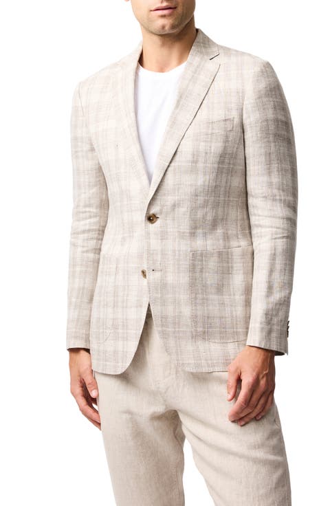 Waverly Park Plaid Linen Sport Coat