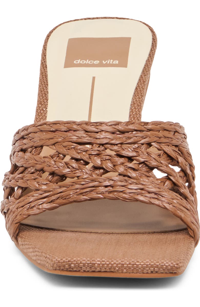 Dolce Vita Bowen Sandal, Alternate, color, Cognac Raffia