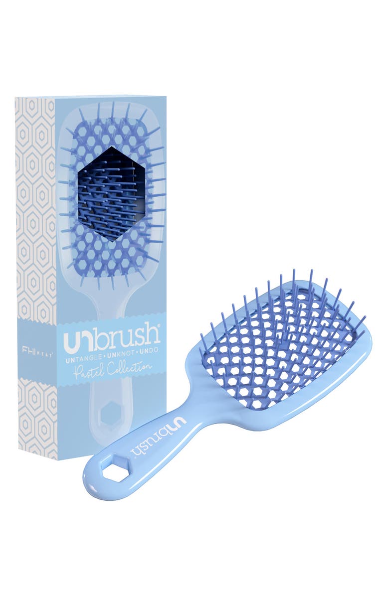 UNbrush Detangling Hair Brush Pastel Collection, Alternate, color, Pastel- Periwinkle Light Blue