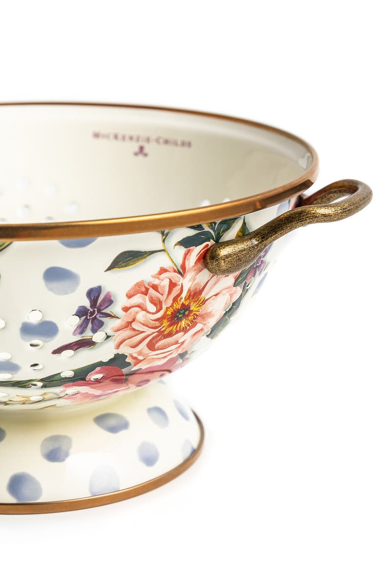 MACKENZIE CHILDS Wildflowers Large Colander, Alternate, color, White Multi