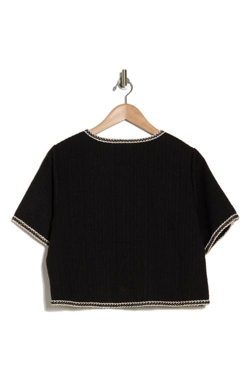 ADRIANNA PAPELL ADRIANNA PAPELL FAUX PEARL CARDIGAN SWEATER