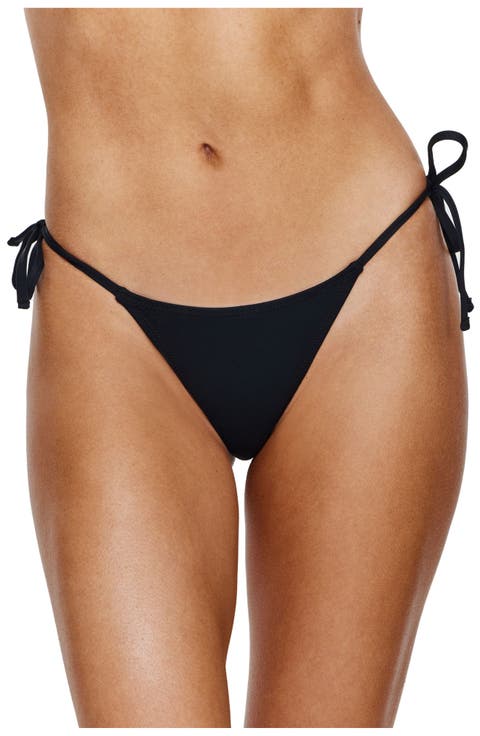 Midnight Side Tie Bikini Bottom - Mid Rise