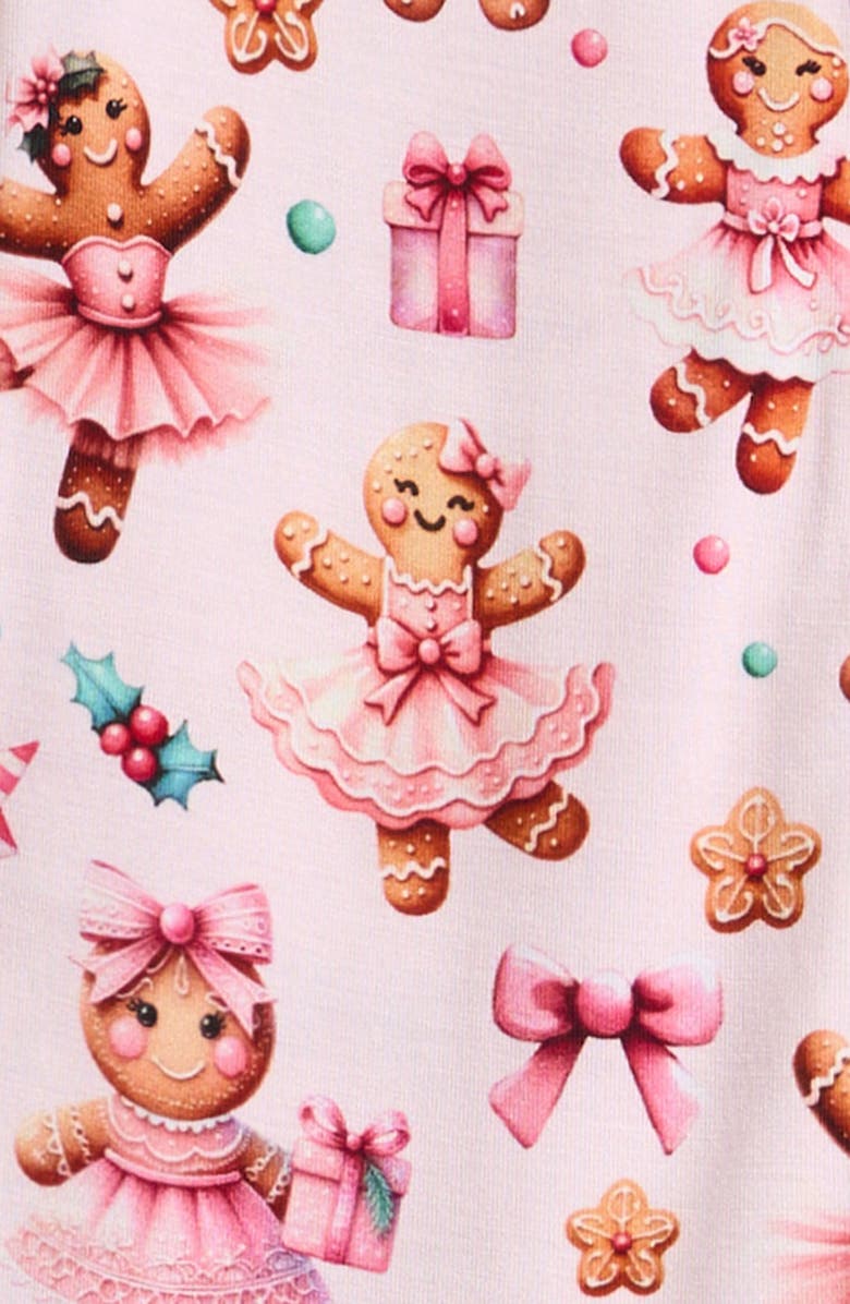 Posh Peanut Kids' Fitted Convertible Footie Pajamas, Alternate, color, Pink