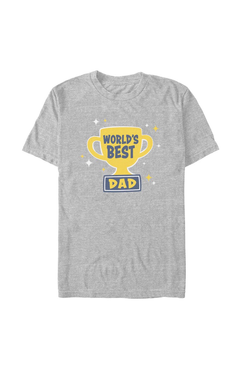 Lost Gods Men's Lost Gods Trophy World's Best Dad Graphic T-Shirt, Main, color, Sport Grey