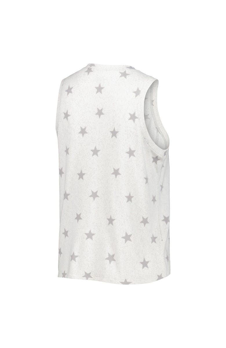 CONCEPTS SPORT Women's Concepts Sport Cream Texas Longhorns Agenda Stars Tank Top and Shorts Sleep Set, Alternate, color, 