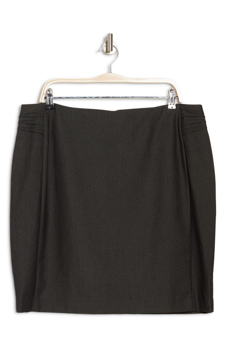 Amanda & Chelsea ATELIER LUXE Ruched Side Panel Pencil Skirt, Alternate, color, Black