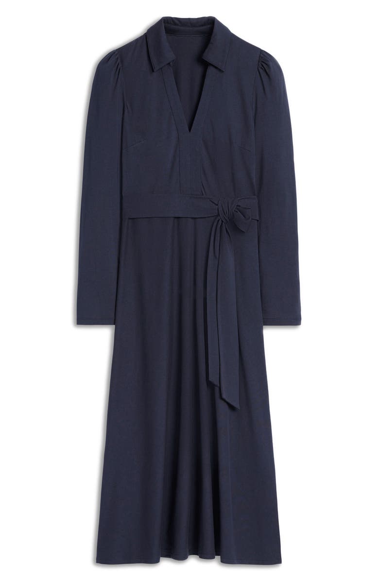 Boden Imogen Long Sleeve Collared Jersey Dress, Alternate, color, 