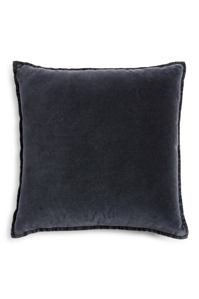 Velveteen Accent Pillow, Alternate, color, BLUE VINTAGE