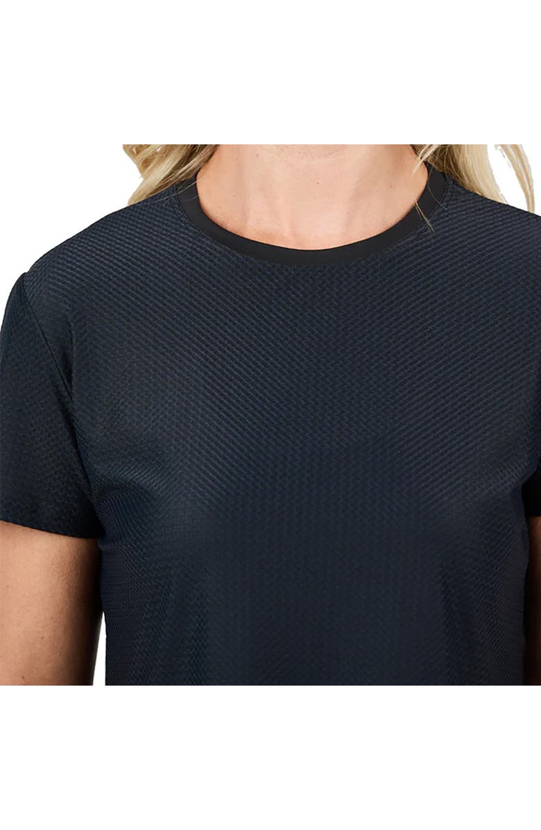 Sofibella Staples Mesh Short Sleeve Womens Tennis Shirt, Alternate, color, Black