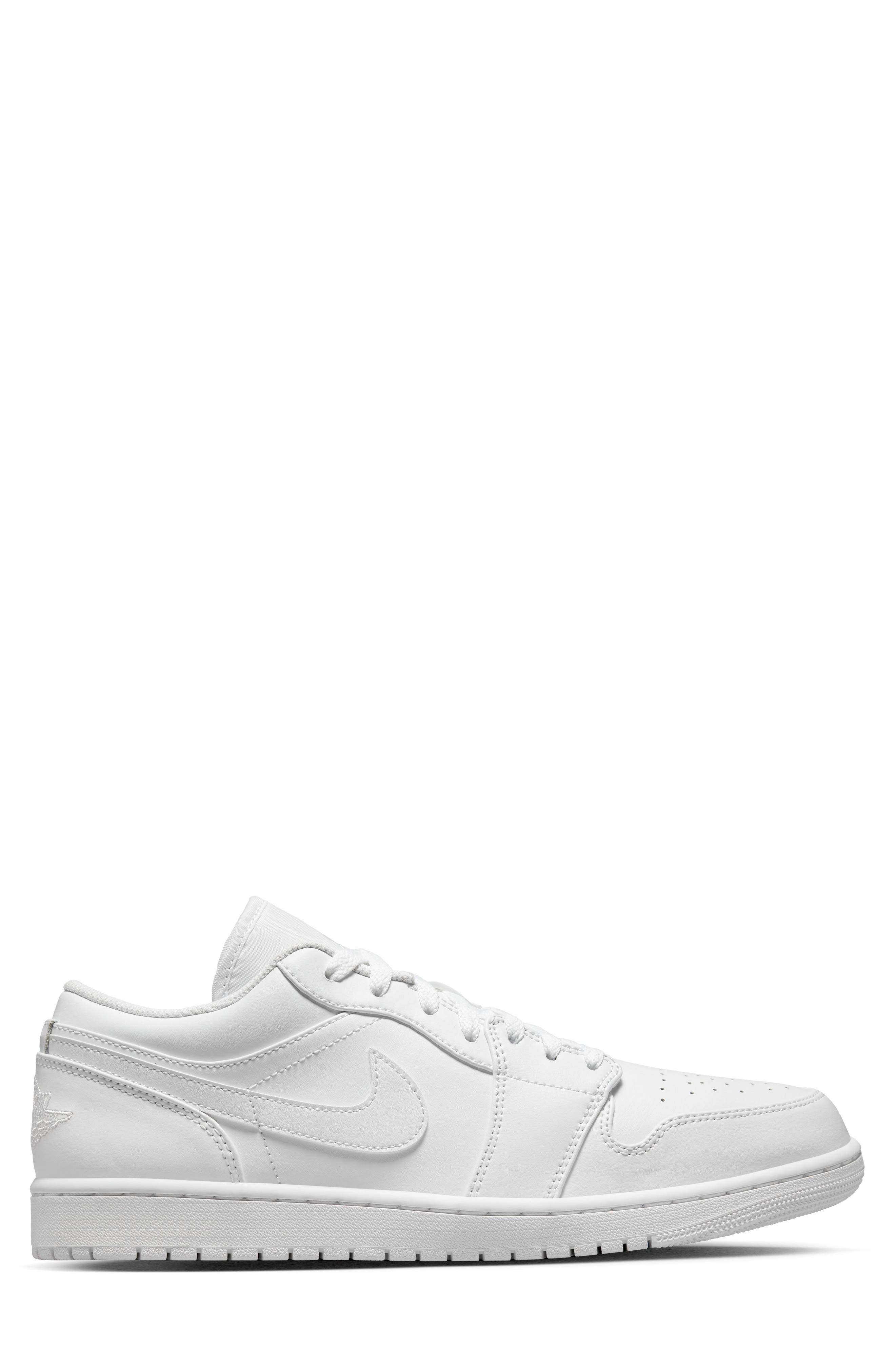 Jordan Air Jordan 1 Low Sneaker, Alternate, color, 136 White/White/White