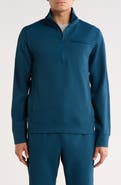 Reigning Champ Double Knit Slim Quarter Zip Sweatshirt