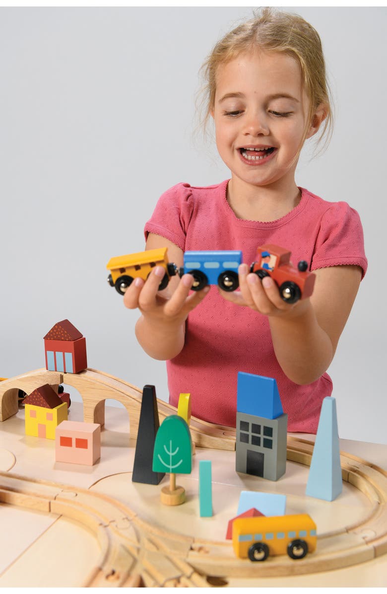 Mentari Town Train Set, Alternate, color, Multi-Color