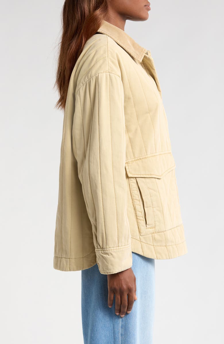 Pistola Cecile Quilted Denim Jacket, Alternate, color, Canoe