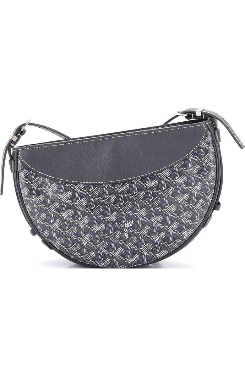 Pre-Owned Goyard Hirondelle Shoulder Bag Coated Canvas and Leather, Alternate, color, Gray