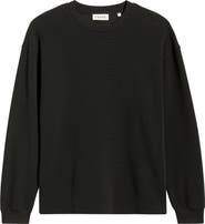 FRAME Long Sleeve Waffle Stitch T-Shirt
