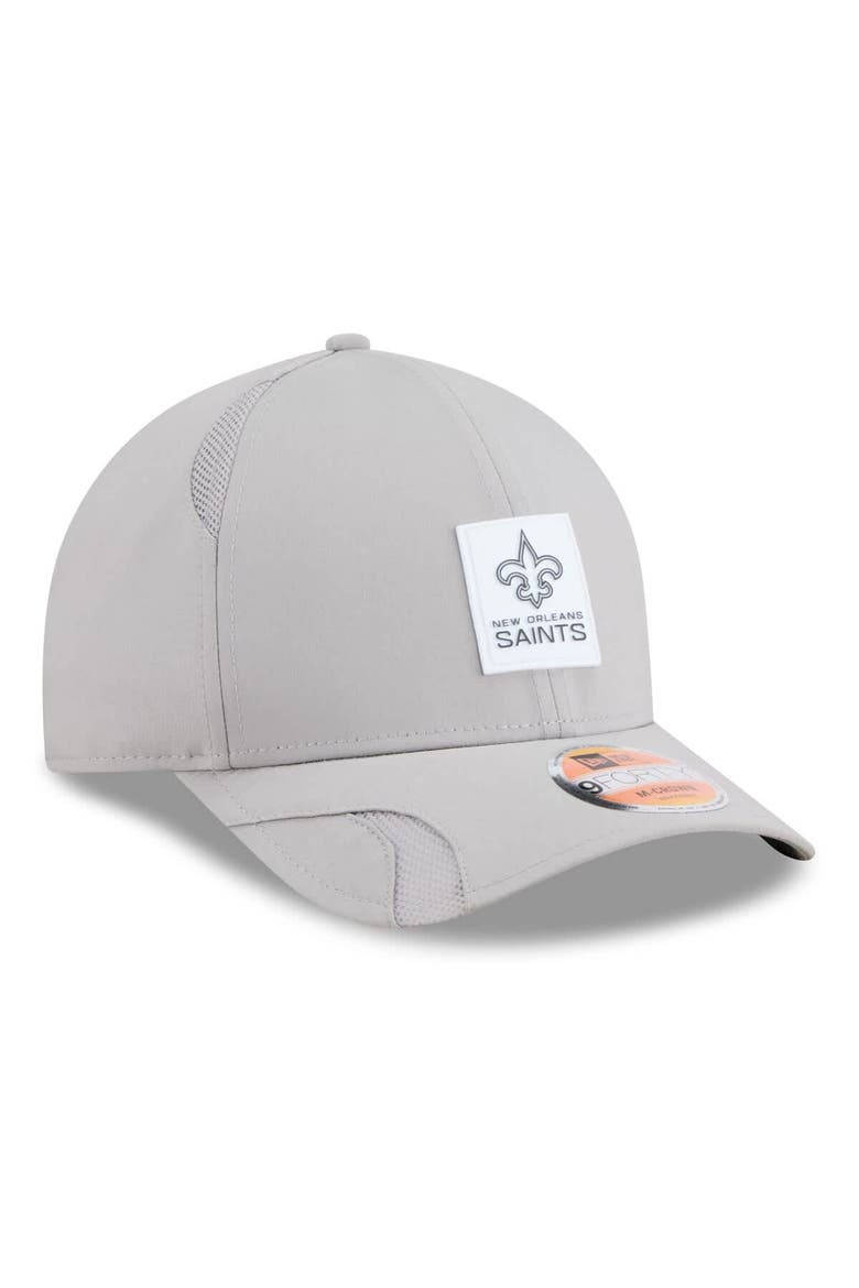 Men's New Era Gray New Orleans Saints 2025 Sideline  M-Crown 9FORTY Adjustable Hat, Alternate, color, Gray