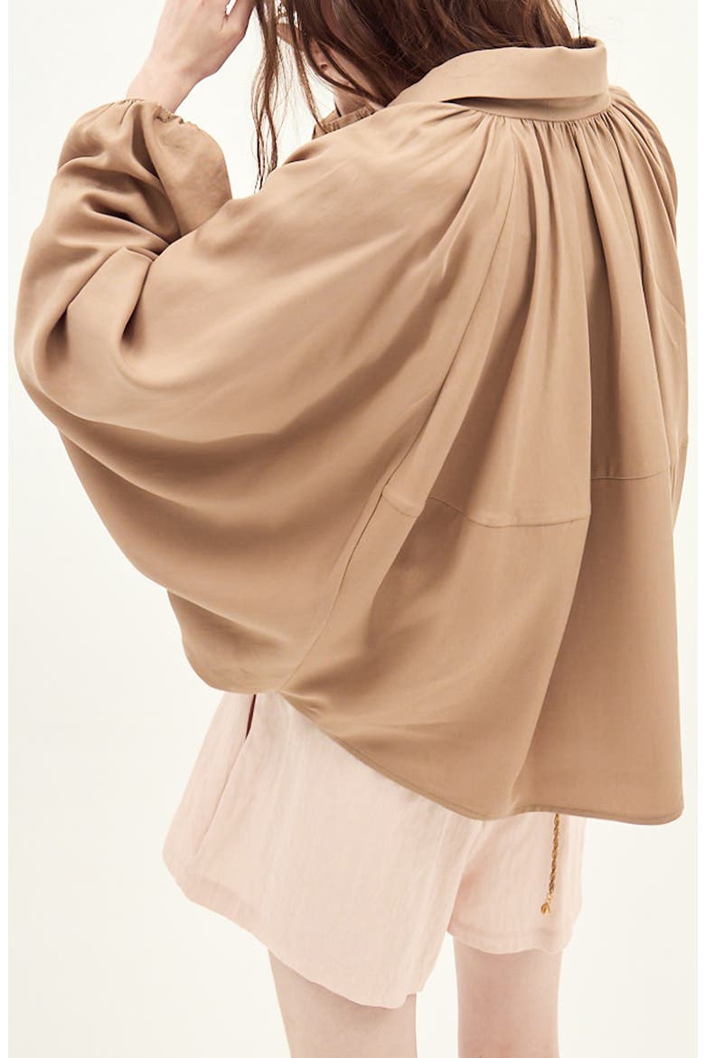 Genova Balloon Jacket, Alternate, color, TOAST