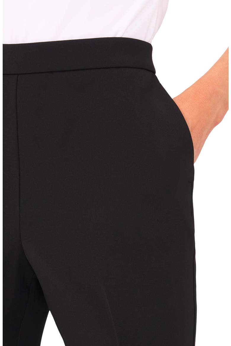 High Waist Ankle Straight Leg Pants, Alternate, color, RICH BLACK