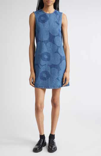 Marimekko Maridenim Somasti Unikko Denim Minidress