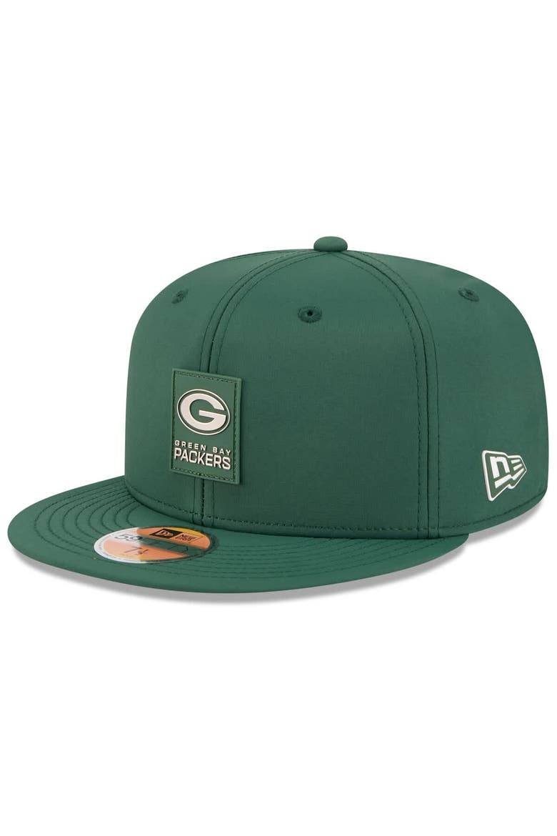 Men's New Era Green Green Bay Packers 2025 Sideline  59FIFTY Fitted Hat, Main, color, Green