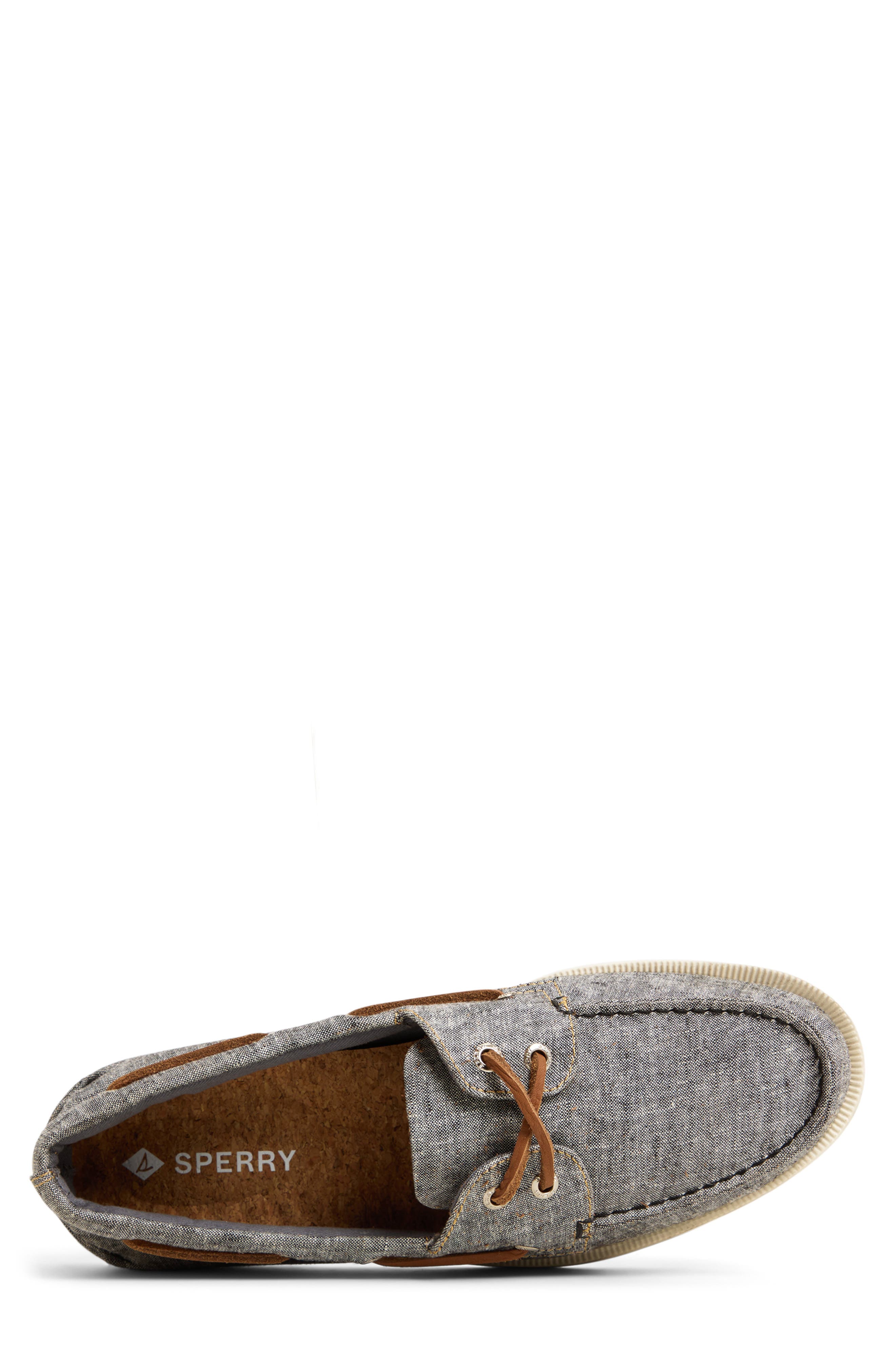 Sperry Authentic Original<sup>™</sup> 2-Eye Lite Boat Shoe, Alternate, color, Black