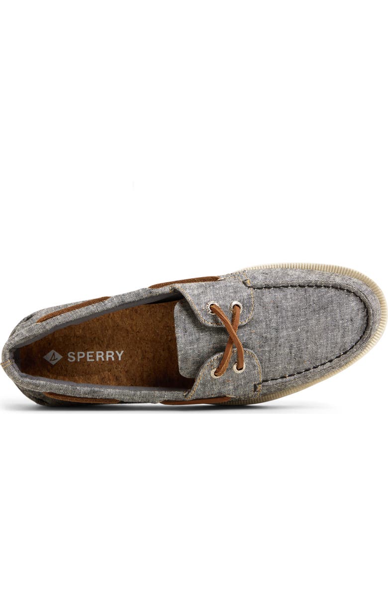 Sperry Authentic Original<sup>™</sup> 2-Eye Lite Boat Shoe, Alternate, color, Black