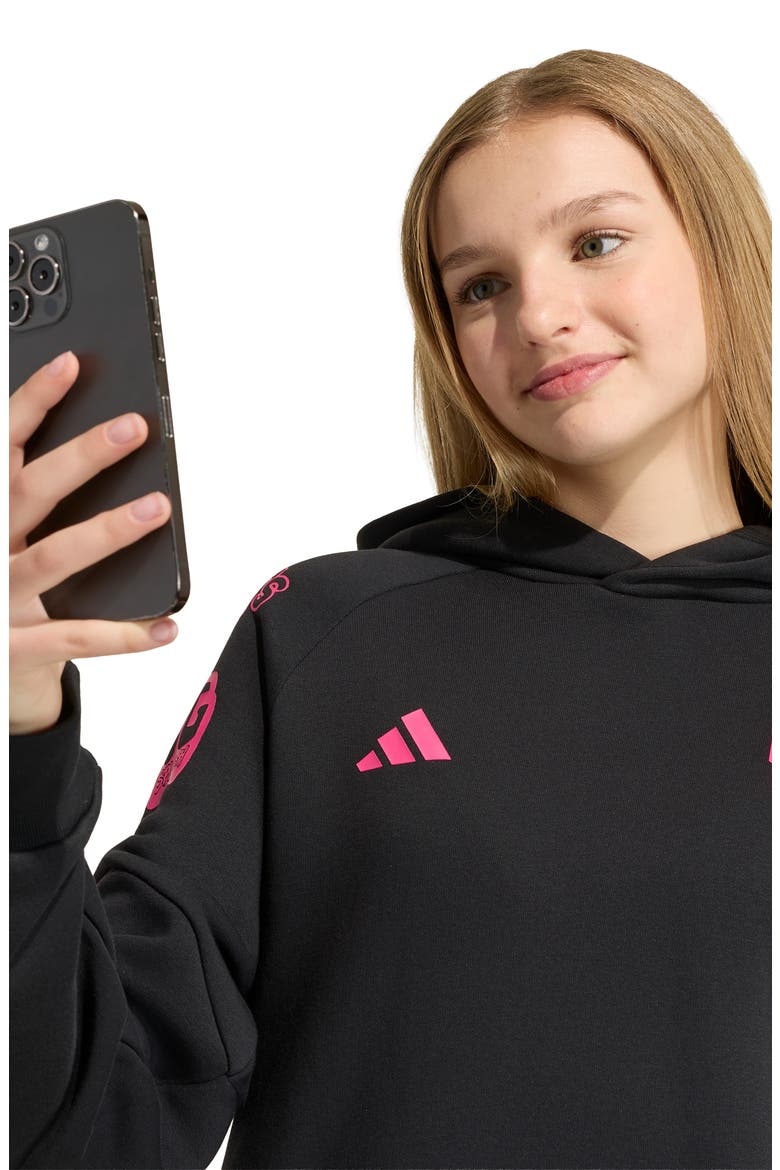 Kids' Fortnite Graphic Hoodie, Alternate, color, BLACK/ REAL MAGENTA