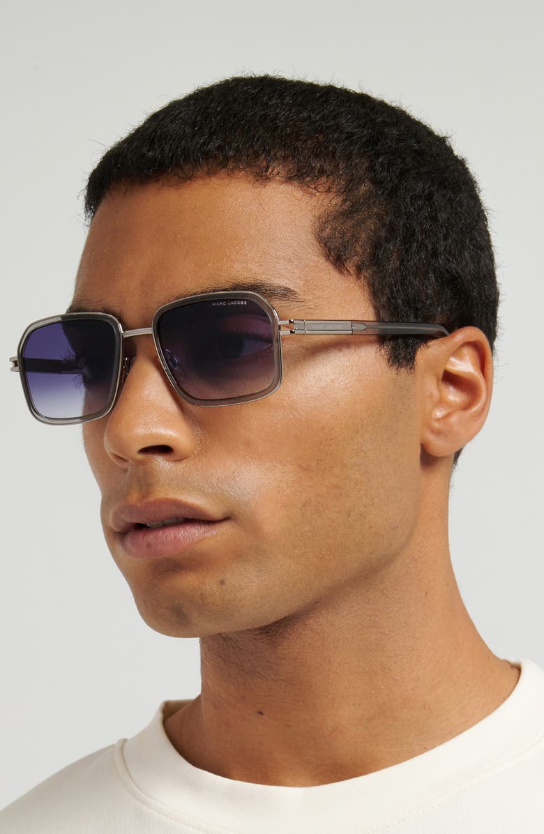 Marc Jacobs 54mm Gradient Square Sunglasses, Alternate, color, 