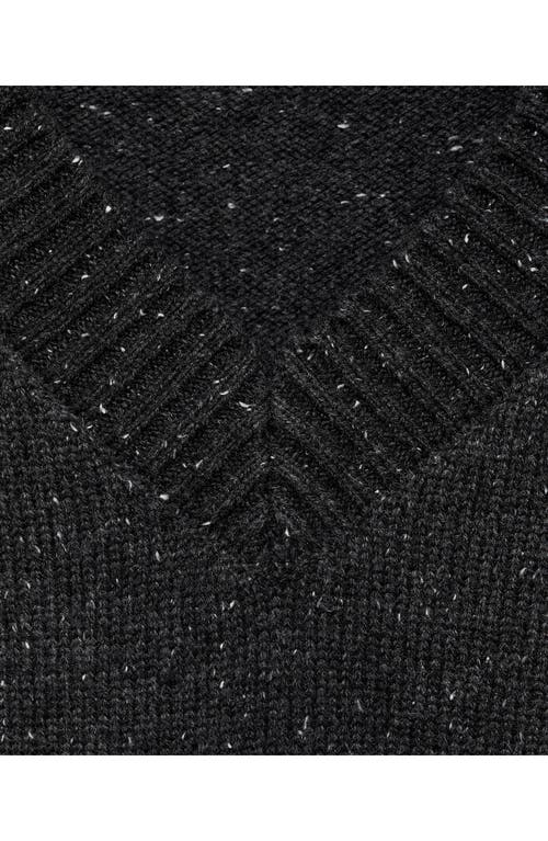 Mango V-neck Knitted Gilet Medium Heather Grey In Medium Heather Grey
